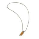 Halskette aus Edelstahl mit einem Tigerauge-Stein - Roma Silver Tiger